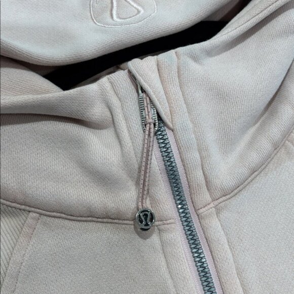 Lululemon Size M/L Pink Oversized Scuba Half Zip Hoodie - Picture 3 of 6